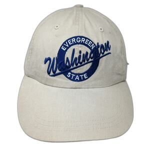 Falcon Baseball Cap Beige Blue One Size Slideback Washington State Evergreen hat
